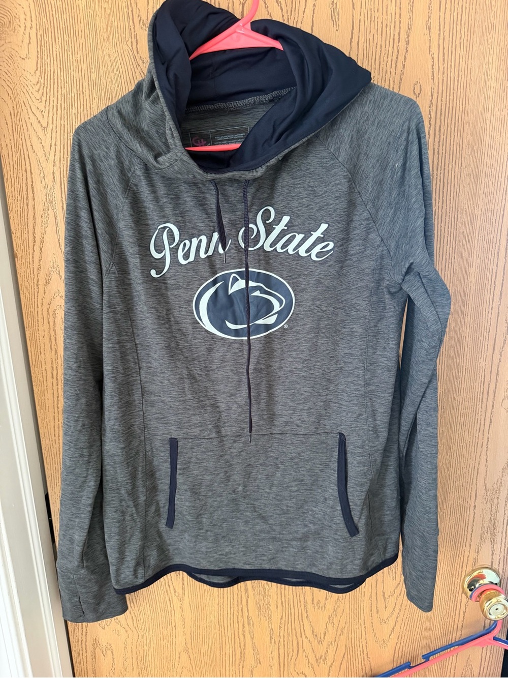Campus Heritage Penn State Gray Long Sleeve Hooded Tee